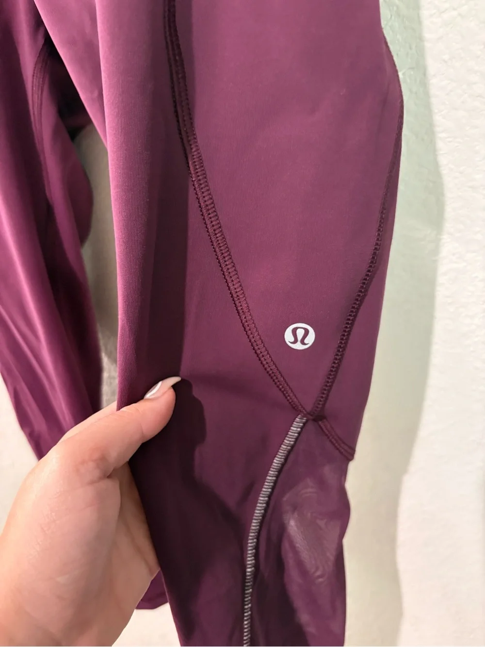 lululemon athletica Deep Plum High-Rise Crop Leggings